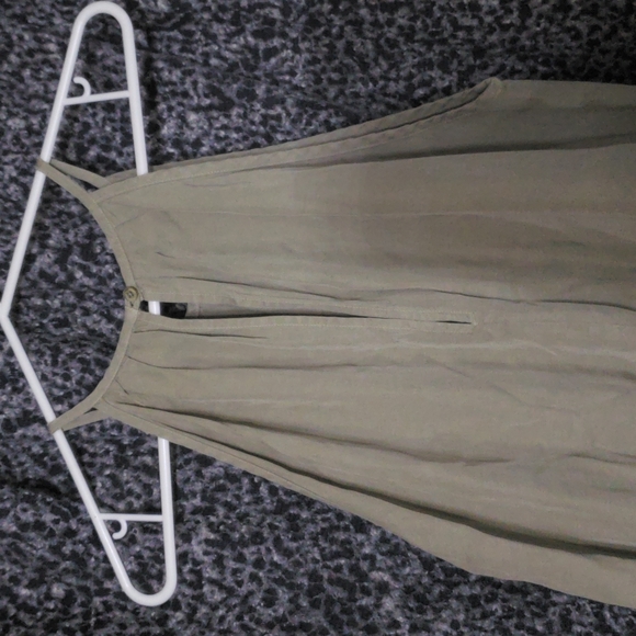 COPY - Cloth & stone by Anthropology light army green Jumpsuit size M - Picture 6 of 7